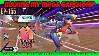 MAXING MY MEGA GARCHOMP in Monster World Trainers gameplay EP-155 #pokeverse
