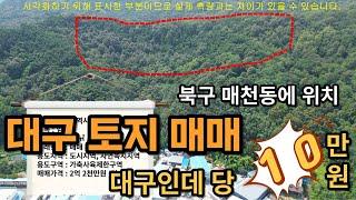 대구 토지 매매 (대구인데 당 10만원?) 북구 매천동 위치
