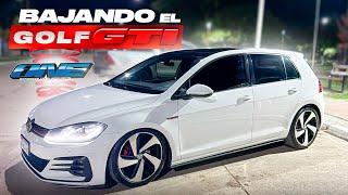 I PUT ADJUSTABLE SUSPENSION ON THE GTI // ONE SPRING // KNOWING THE FACTORY