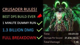 THE CRAZIEST BUILD YOU WILL EVER SEE! Solo crusader dealing 1.3 billion dmg in 1 min! (Full guide)