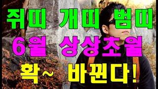 쥐띠, 개띠, 범띠 6월 상상초월 확~ 바뀐다!!  #사주팔자 #명리학 #운세 #작명