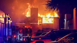 11-16-2024 Fort Worth, TX  - 2 alarm fire destroys numerous east Fort Worth apartments