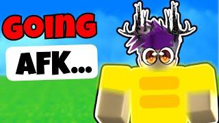 Pretending To Be AFK With CRYSTAL ARMOR.. (Roblox Booga Booga)