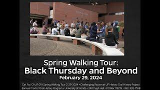 Spring Walking Tour: Black Thursday and Beyond. February 29, 2024