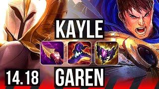 KAYLE vs GAREN (TOP) | 14/2/6, 1100+ games, Dominating, 42k DMG | EUW Master | 14.18