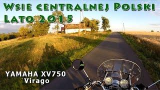 Wsie centralnej Polski / central Poland villages. Yamaha XV750 Virago.