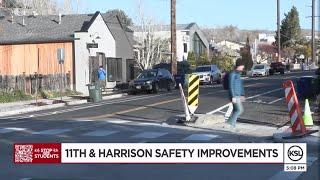 City begins safety improvements at 11th and Harrison