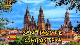 SANTIAGO DE COMPOSTELA,Pilgrimage Route, World Heritage, Spain, Walking tours, 4K