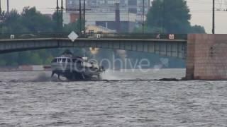 Meteor - Hydrofoil Boat On Neva River In St. Petersburg Russia 2 - Stock | VideoHive 12883044