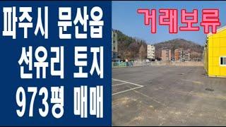 파주시 문산읍 선유리 토지 973평 매매