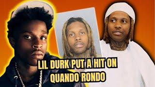 Muslim Rapper Lil Durk arrested in plot to take out Quando Rondo