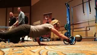 MoveStrong DynaBell functional training dumbbell at 2016 Fitness Summit