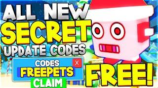 ALL NEW SECRET PET CHRISTMAS UPDATE CODES in BUBBLE GUM SIMULATOR! Bubble Gum Simulator Codes ROBLOX