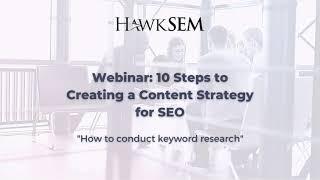 How to Conduct Keyword Research - Creating a Content Strategy for SEO