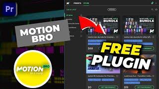 How to install motion bro in premiere pro 2024