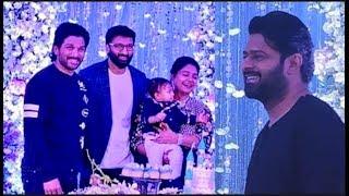 Prabhas and Allu Arjun @ Gopichand Son Viyaan's 1st Birthday Celebrations||social media