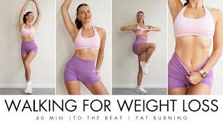 40 MIN METABOLIC WALKING EXERCISES FOR WEIGHT LOSS- No Jumping | Walk at Home