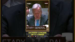 Israel-Iran War:  UN Chief Guterres Alarmed by US Strikes on Iran | WION Shorts