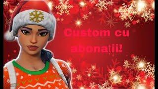 Live Fortnite România Jucam custom cu abonații!