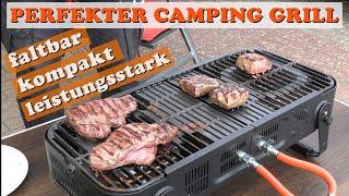 Der PERFEKTE Camping Grill: faltbarer Gasgrill, kompakt und leistungsstark!