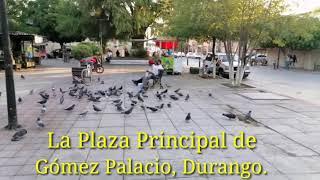 Recorriendo la Plaza principal de Gómez Palacio, Durango.