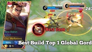 GORD BEST BUILD 2022 - Build Top 1 Global Gord ~ MLBB