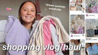 SHOPPING VLOG & HAUL ️ my dream summer wardrobe!!