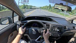 2015 Honda Civic LX (5MT) - POV Test Drive | 0-60