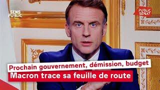 Prochain gouvernement, démission, budget : Macron trace sa feuille de route