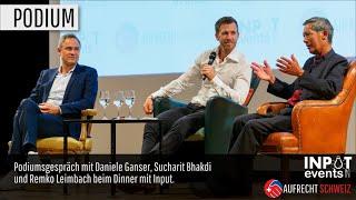 Daniele Ganser und Sucharit Bhakdi bei Remko Leimbach am Dinner mit Input.