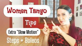  SLOW MOTION  #Woman Tango technique by Analía Centurión - Practice tips 