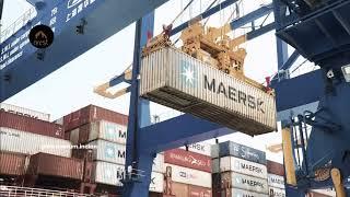 Unloading of Containers from Container Ship to the yard at Trivandrum Port Vizhinjam | TI