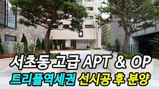 서초동 고급 아파트 & 하이엔드 오피스텔 선 시공 후 분양 서초구 교대역 서초역 남부터미널역 트리플역세권