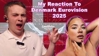 My Reaction To Sissal - "Hallucination" | DENMARK EUROVISION 2025 