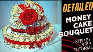 Learn to make $400 Money cake flower bouquet updated | beautiful cardboard craft ideas tutorial