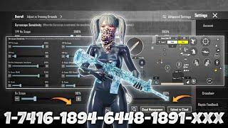 New Update 3.5 Best Sensitivity Code + Control Settings Pubg Mobile /Bgmi Sensitivity 2024