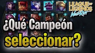 ¿Qué Campeón Elegir? - Guía de composición Wild Rift