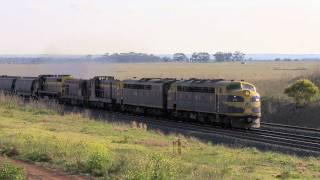 Grain Train & Classic Victorian Railways Locomotives - PoathTV Australian Trains and Railroads