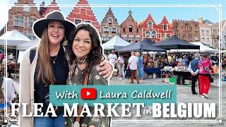 Shopping with Laura Caldwell | AMAZING FLEA MARKET in Bruges - BELGIUM |  | Zandfeesten