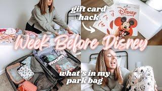 Last Minute Disney Trip Prep | gift card hack, target haul + what’s in my park bag