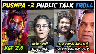 Pushpa 2 Public Talk Troll | Pushpa 2 Public Talk | Allu Arjun | Telugu Trolls |Mr. Massabbayi