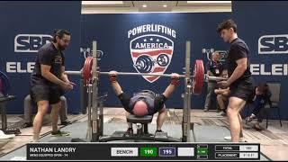 Benchpress USA Nationals 2024 Nathan Landry Open  74kg