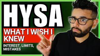 How to Choose the BEST High Yield Savings Account - HYSA (What NO ONE Tells You )