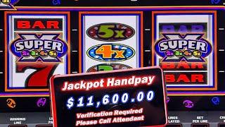 SUPER TIMES PAY MASSIVE JACKPOT WINS IN THE HIGH LIMIT SLOT MACHINE ROOM