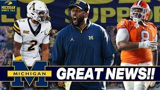 Michigan Gets GREAT News From Transfer Portal, + NEW WR Target, Latest on OL Target, and More!!