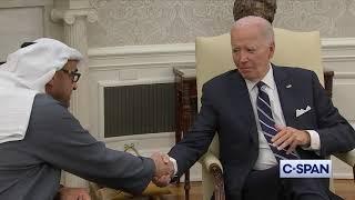 BIDEN with Mohamed bin Zayed al-Nahyan president the United Arab Emirates in White House FULL VIDEO