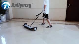 How to use Dailymag 114024 24inch Powerful Magnetic Sweeper With Release (Bended Handle)