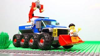 LEGO Lego Police Super Truck Experimental police tow bulldozer and  Cars for kids