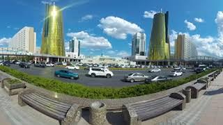 Travel to Astana in 360. Visit the capital of Kazakhstan 4K