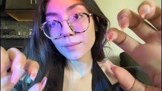 ASMR lofi hand movements & mouth sounds *tickle & scratch*